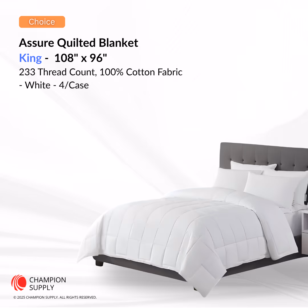 Choice Hotels Assure Blanket, King – 108x96, 4/Case